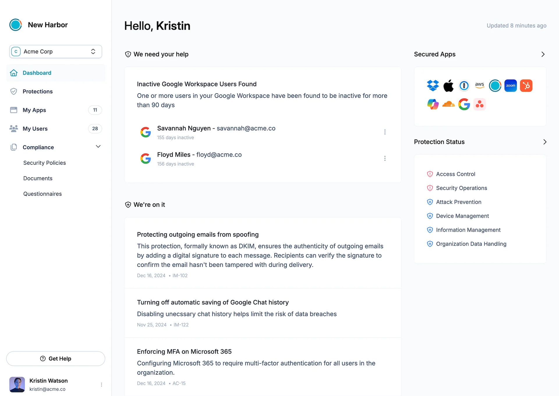 See New Harbor in Action